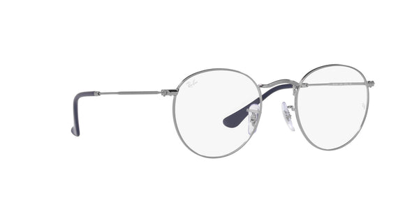 Gunmetal Full Rim Round Eyeglasses (0RX3447V250250)