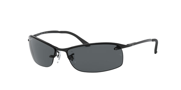 Black Bar Without Circles Rectangle Sunglasses (0RB3183002/8163)