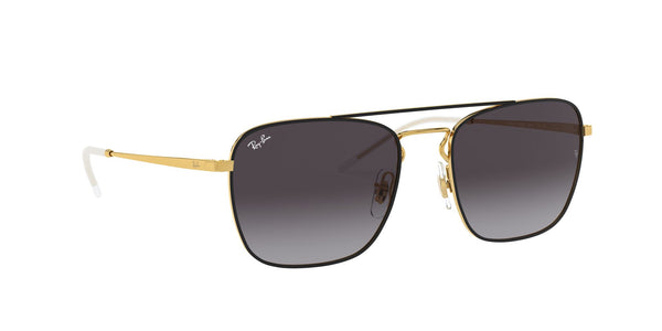 Black Full Rim Square Sunglasses (0RB358890548G55)