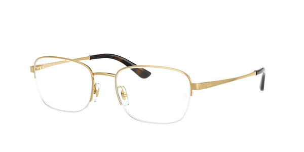 Gold Nylon Semi Rimless Pillow Eyeglasses (0RX6463I250053)