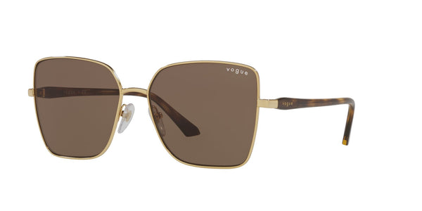 Gold Full Rim Butterfly Sunglasses (0VO4199S280/7358)