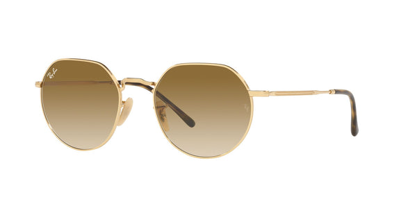 Gold Full Rim Irregular Sunglasses (0RB3565001/5153)