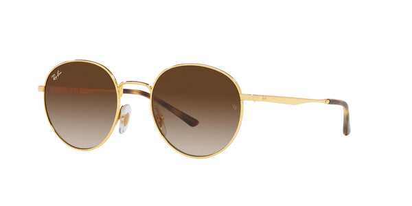 Gold Full Rim Phantos Sunglasses (0RB3681001/1350)