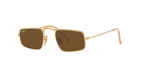 Gold Full Rim Rectangle Sunglasses (0RB395791965749)
