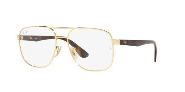 Gold Full Rim Square Eyeglasses (0RX6476I250056)