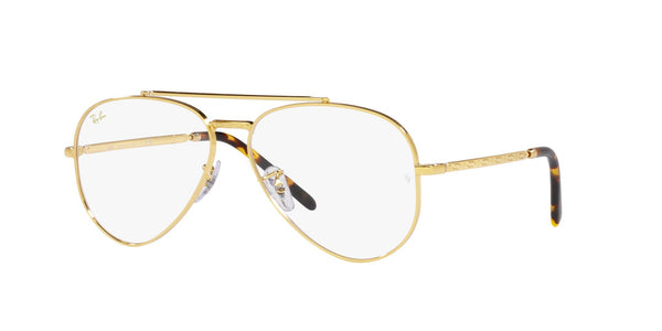 Gold Full Rim Pilot Eyeglasses (0RX3625V308658)