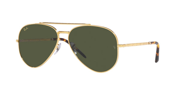 Gold Full Rim Pilot Sunglasses (0RB362591963158)