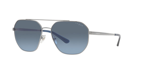 Gunmetal Full Rim Irregular Sunglasses (0VO4264SI548/8F59)