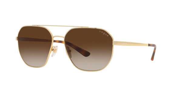 Gold Full Rim Irregular Sunglasses (0VO4264SI280/1359)