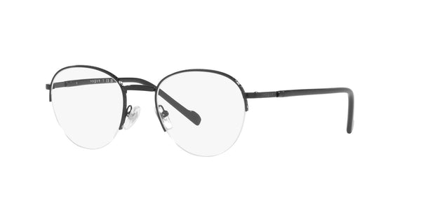 Black Nylon Semi Rimless Pilot Eyeglasses (0VO426335250)