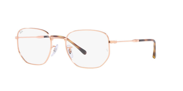 Gold Full Rim Irregular Eyeglasses (0RX6496309451)