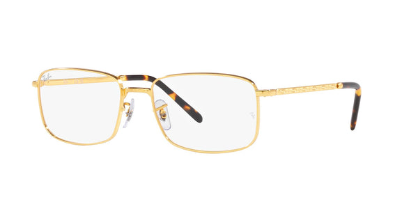 Gold Full Rim Rectangle Eyeglasses (0RX3717V308654)