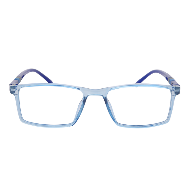 Blue Full Rim Rectangle Eyeglasses TR 9905 C8