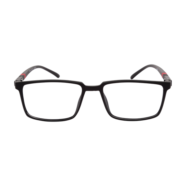 Black Full Rim Rectangle Eyeglasses TR 9906 C12