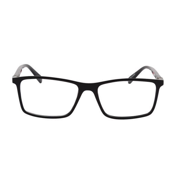 Black Full Rim Rectangle Eyeglasses TR90 2907 C12