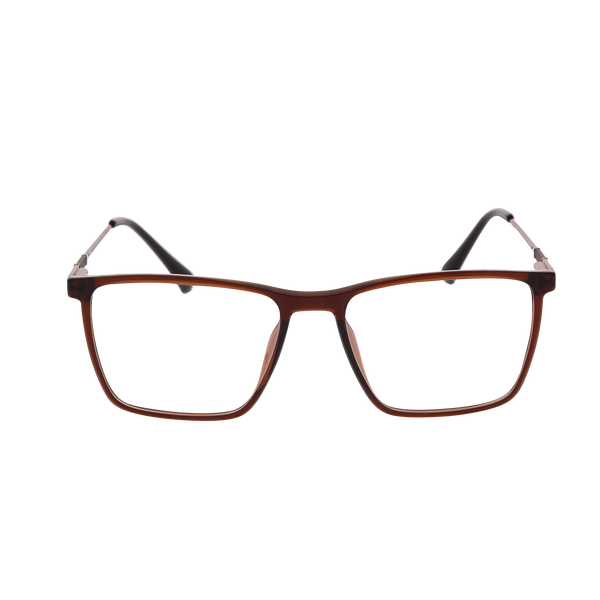 Brown Full Rim Square Eyeglasses N1002 C3