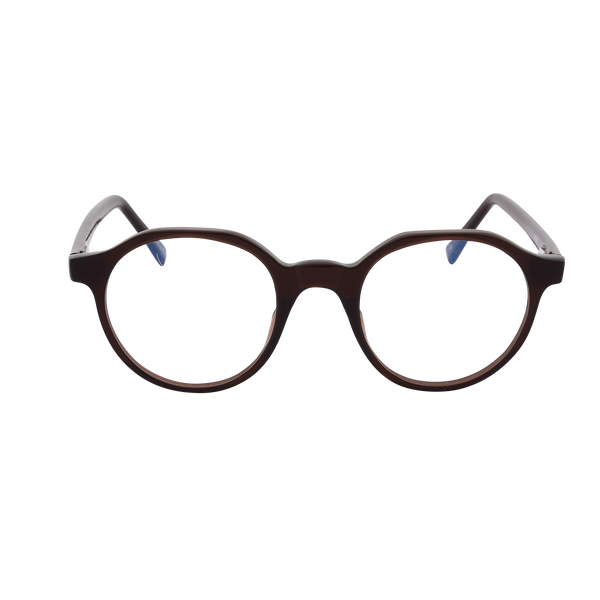 Brown Full Rim Round Eyeglasses 2099 10