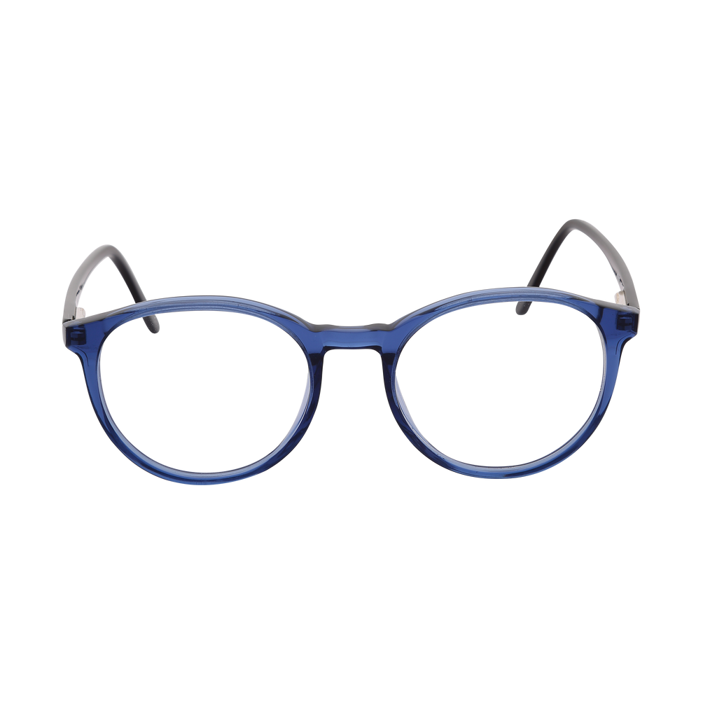 Blue Full Rim Round Eyeglasses 042 MC15A