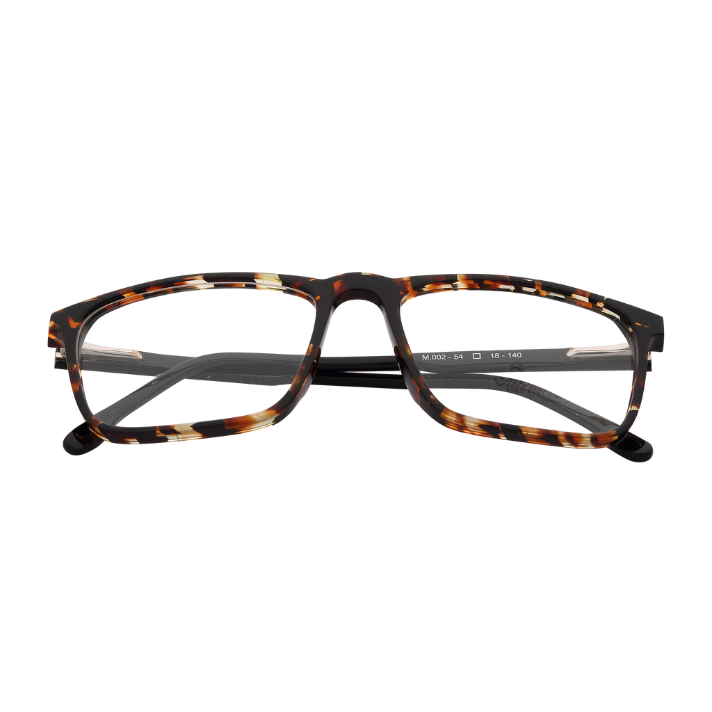 Brown Full Rim Square Eyeglasses 002 DA