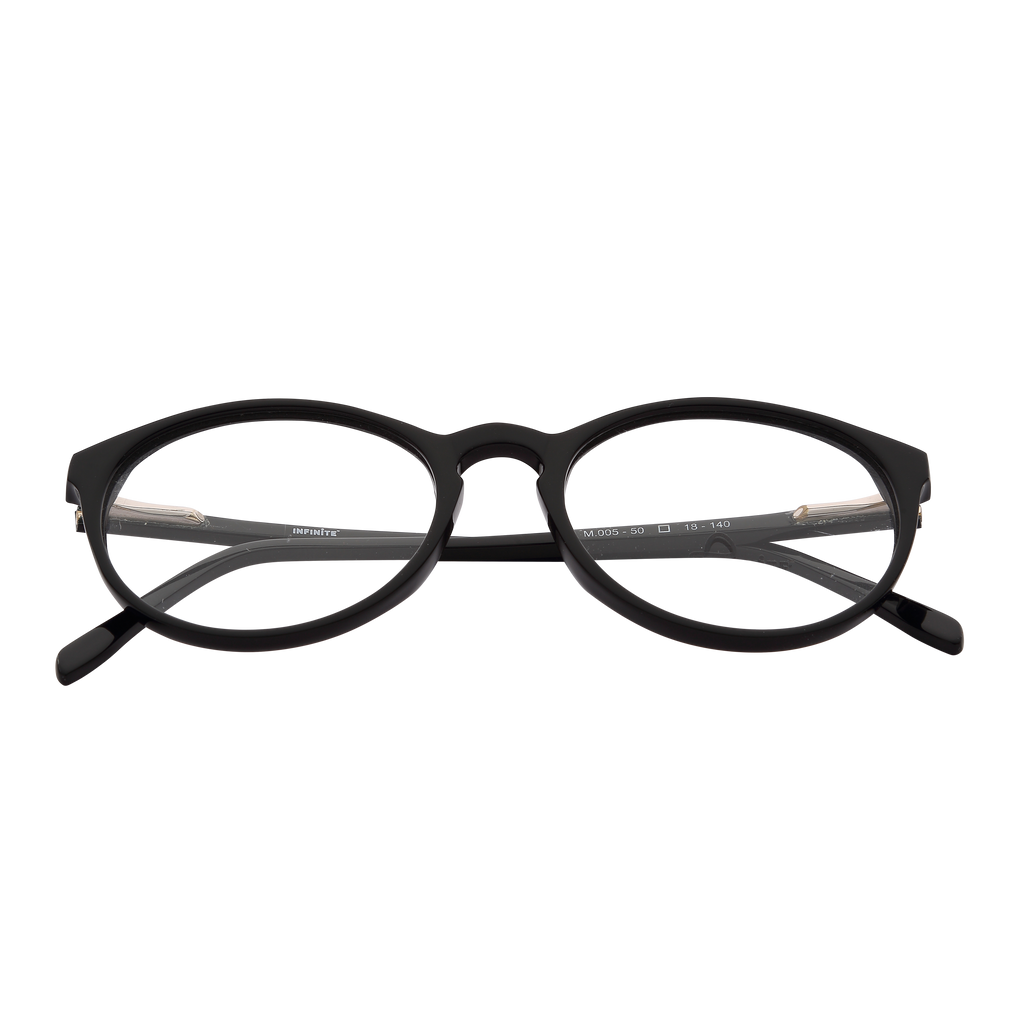 Black Full Rim Oval Eyeglasses 005