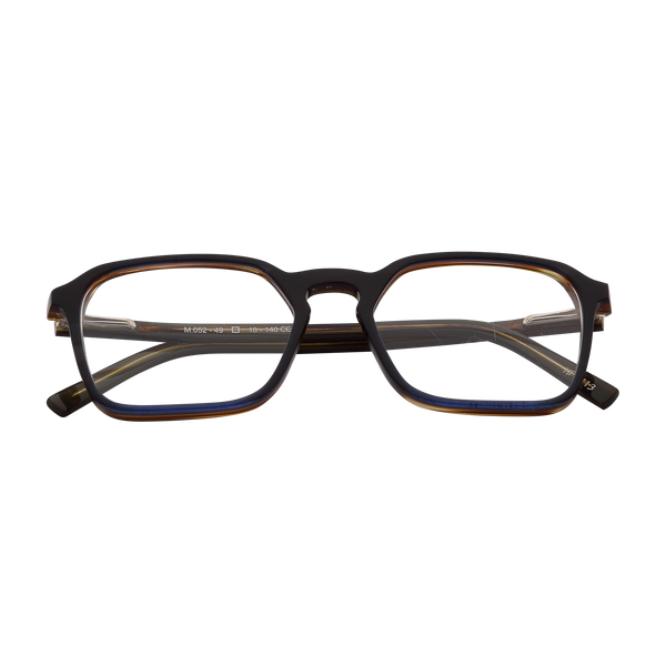 Black Full Rim Geometric Eyeglasses 052 HF713