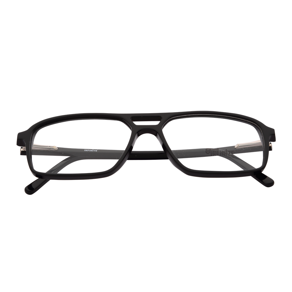 Black Full Rim Rectangle Eyeglasses 011