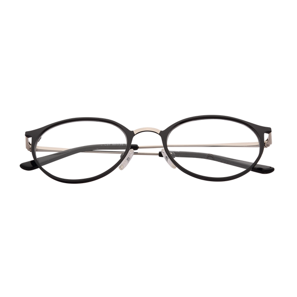 Black Full Rim Round Eyeglasses 21012 97