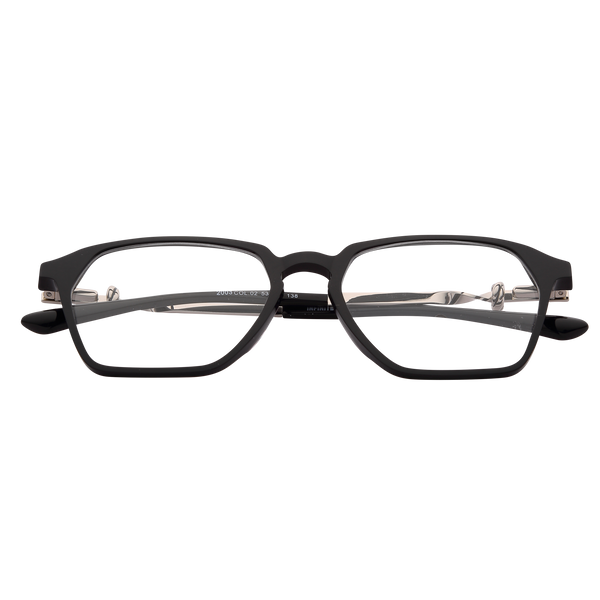 Black Full Rim Geometric Eyeglasses 2003 C2