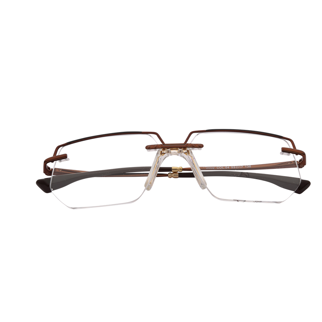 Brown Half Rim Browline Eyeglasses 2009 C4