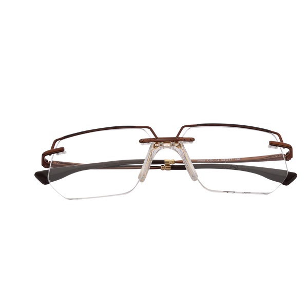 Brown Half Rim Browline Eyeglasses 2009 C4