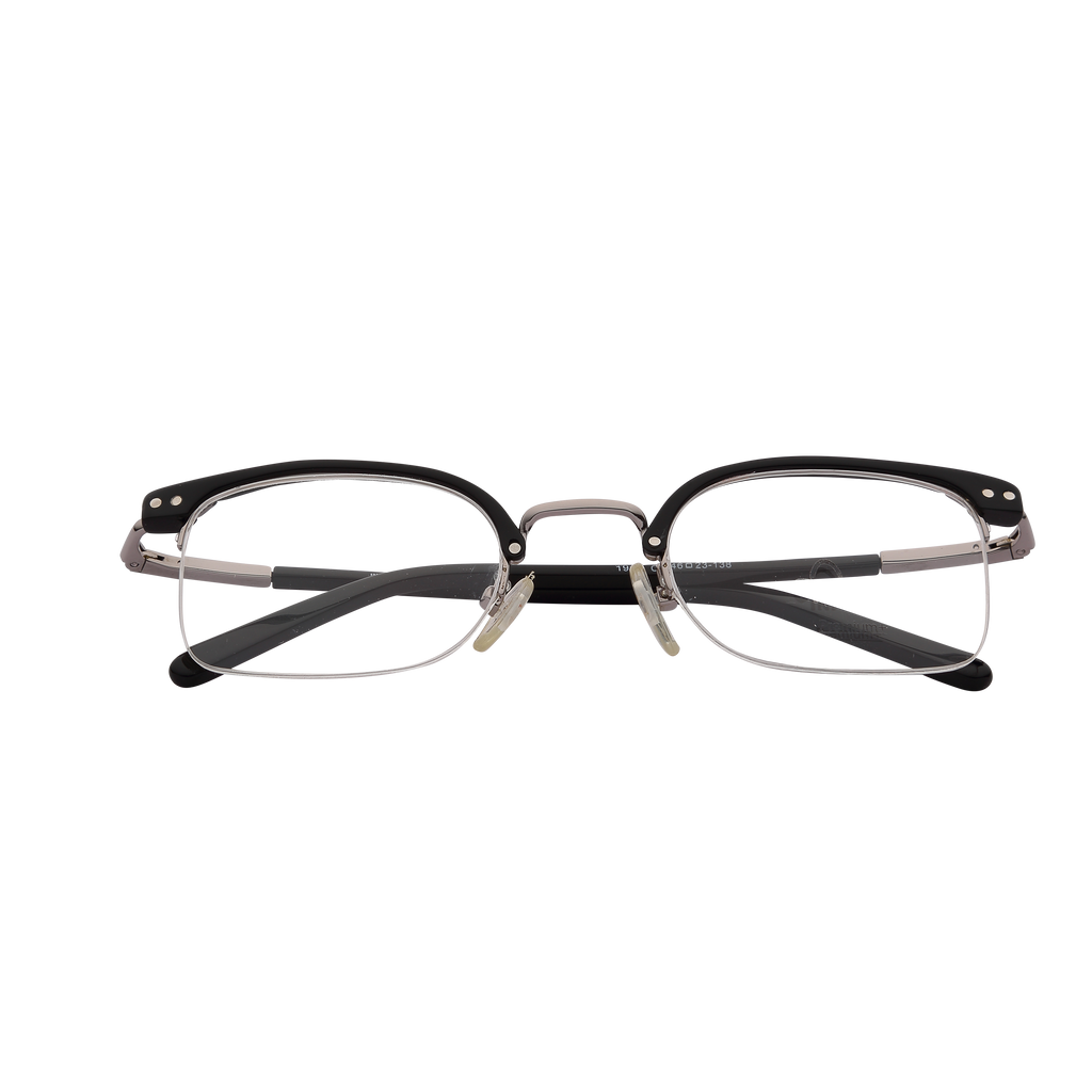 Black Half Rim Browline Eyeglasses 1990 C1