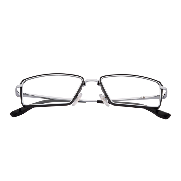 Black Half Rim Rectangle Eyeglasses 1985 C9