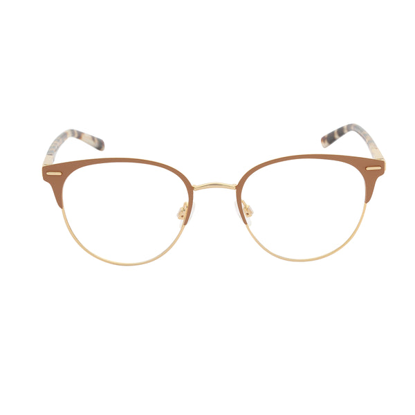 SATIN TAUPE Full Rim Round Eyeglasses CK 21303 269