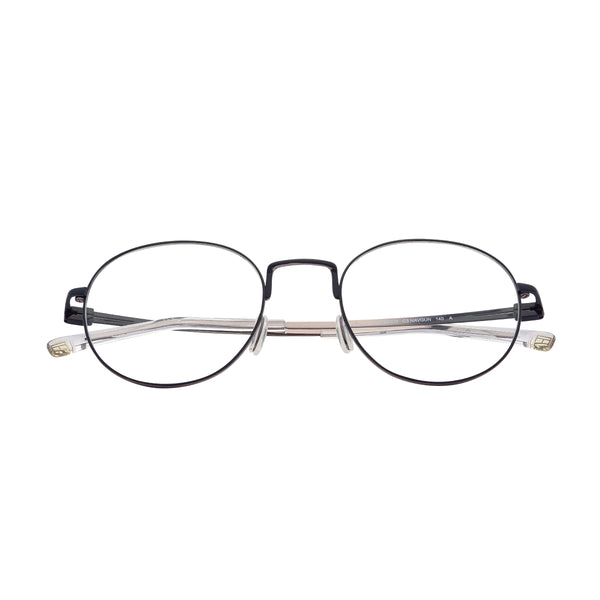 Navy Dark Gun Full Rim Round Eyeglasses TH 6218 C3