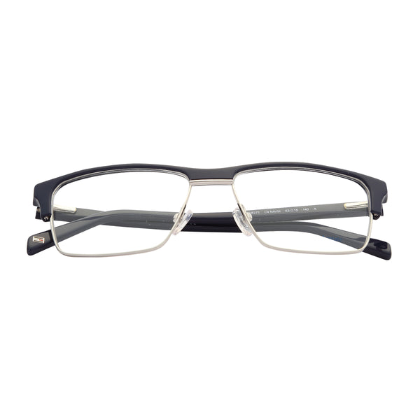 Navy Silver Full Rim Square Eyeglasses TH 6275 C4