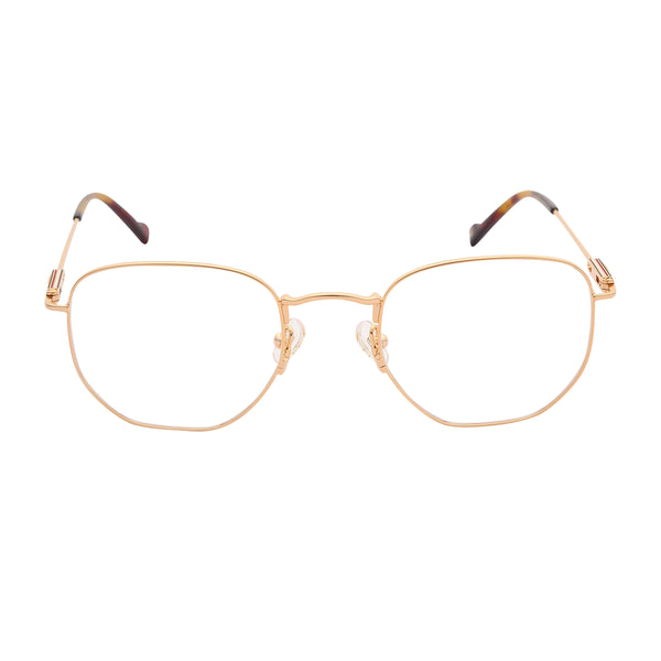 Gold Full Rim Round Eyeglasses TH 6293 C1