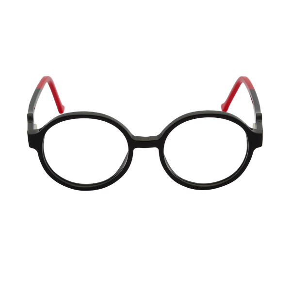 Black Full Rim Round Eyeglasses TJ 4115 C1