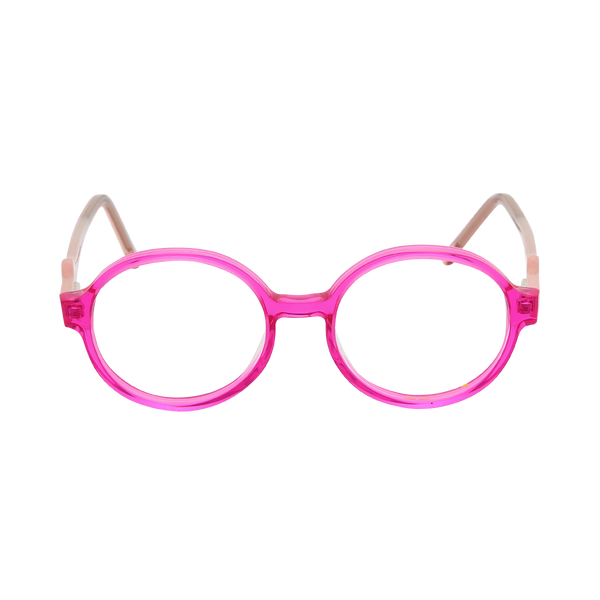 Pink Full Rim Round Eyeglasses TJ 4115 C4