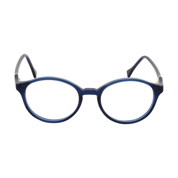 Blue Full Rim Round Eyeglasses WW 6115 C3