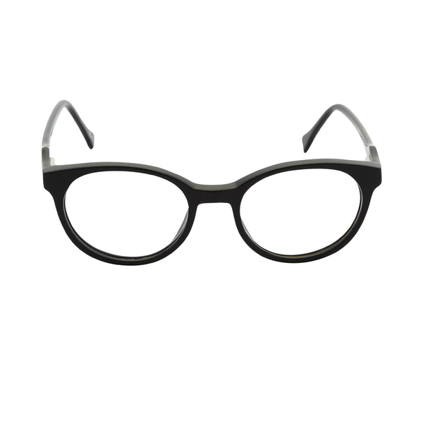 Black Full Rim Round Eyeglasses WW 6116 C1