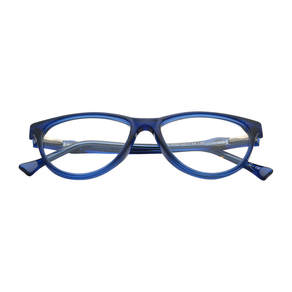 Blue Full Rim Oval Eyeglasses WW 6050 C08